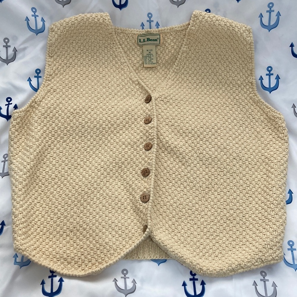 LL Bean knit vest